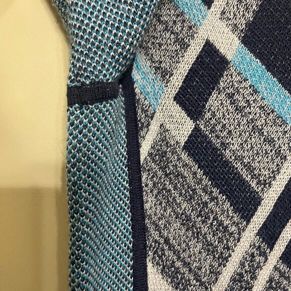 Anthropologie Sparrow Teal Gray Wool Blend Gwen Sweater Dress Size Medium - Picture 4 of 9